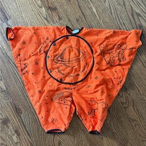 Orange Space-Themed Kids Bodysuit